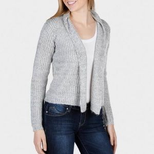 Poof Excellence Grey Heathered Knit Sweater